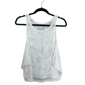 Varley White Patterned Tank Top